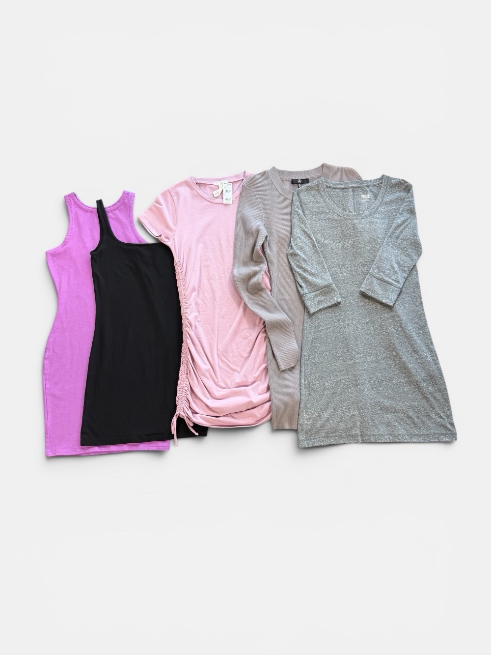 Women’s Small Dress Bundle 5 Pc Bodycon Mini Tunic Dresses